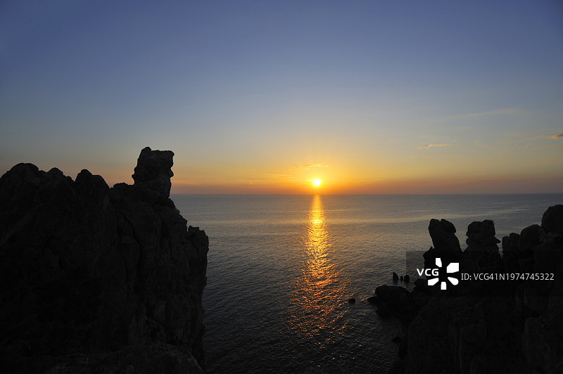 托斯卡纳吉利奥岛，吉利奥坎佩塞的法拉格利奥尼悬崖图片素材