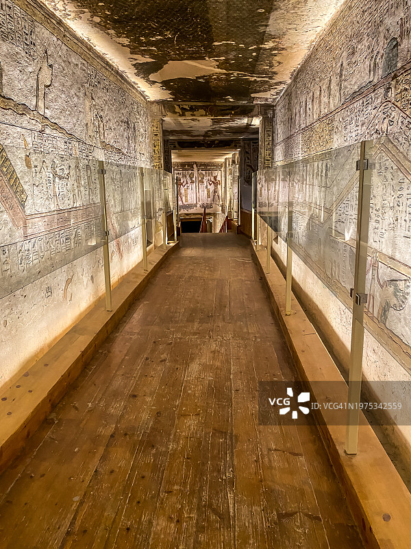 拉美西斯五世和六世陵墓走廊图片素材
