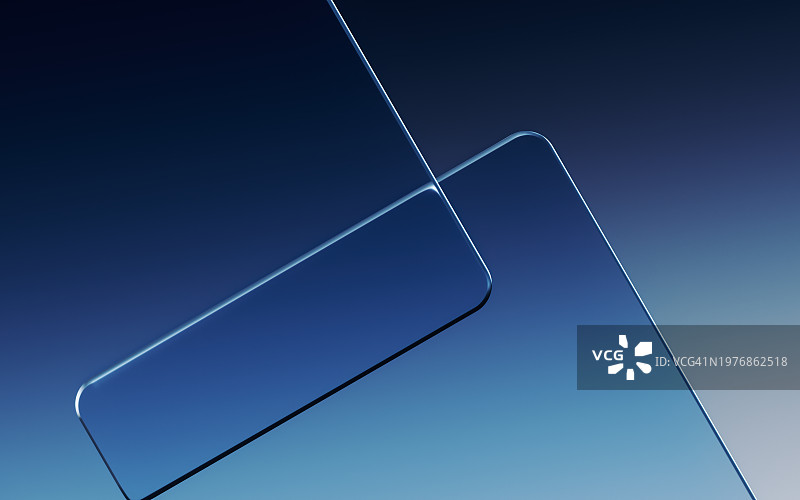 带有复制空间的倾斜蓝色边缘分层图形图片素材