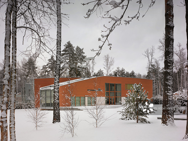 乡村别墅的建筑特色图片素材