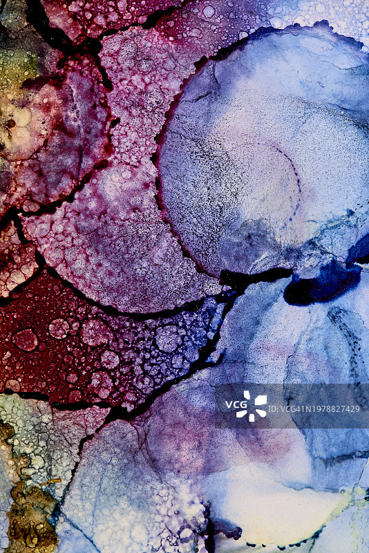 抽象酒精墨水艺术绘画摄影图片素材