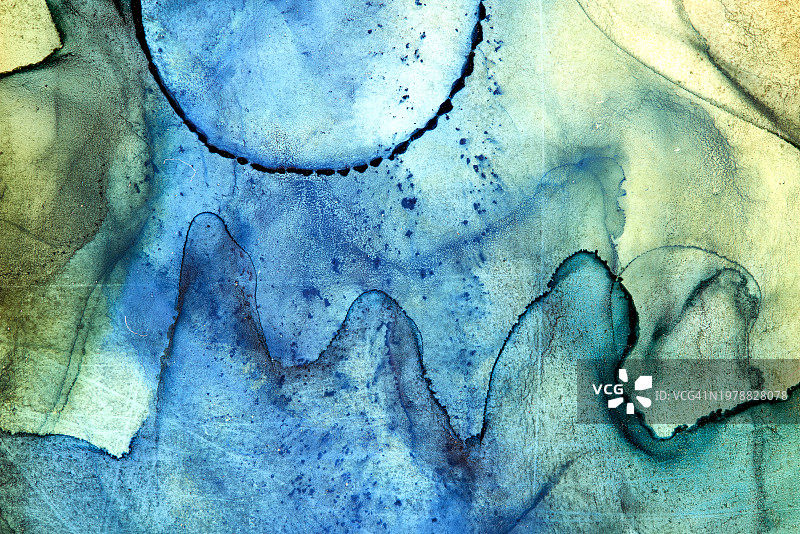 酒精墨水邀请和流体图案照片。图片素材