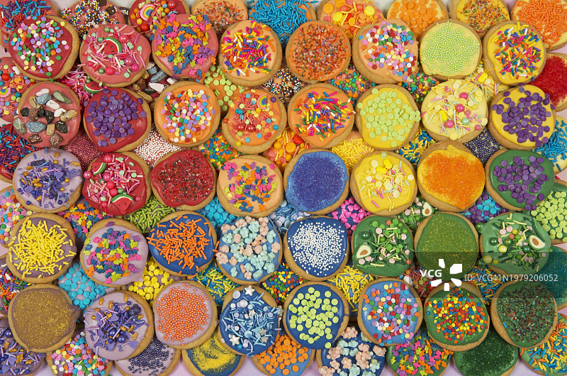 彩色饼干图片素材