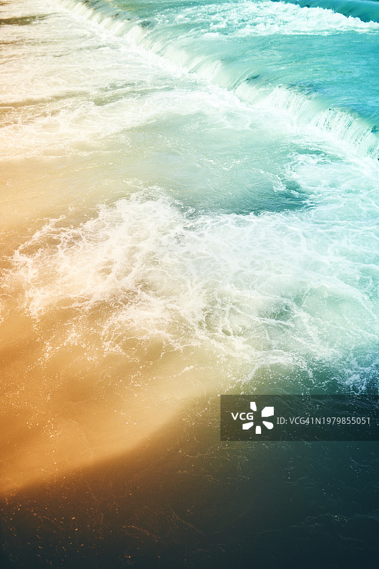 河流湍流，美丽的水景背景图片素材