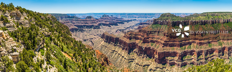 大峡谷北缘光明天使点全景图片素材