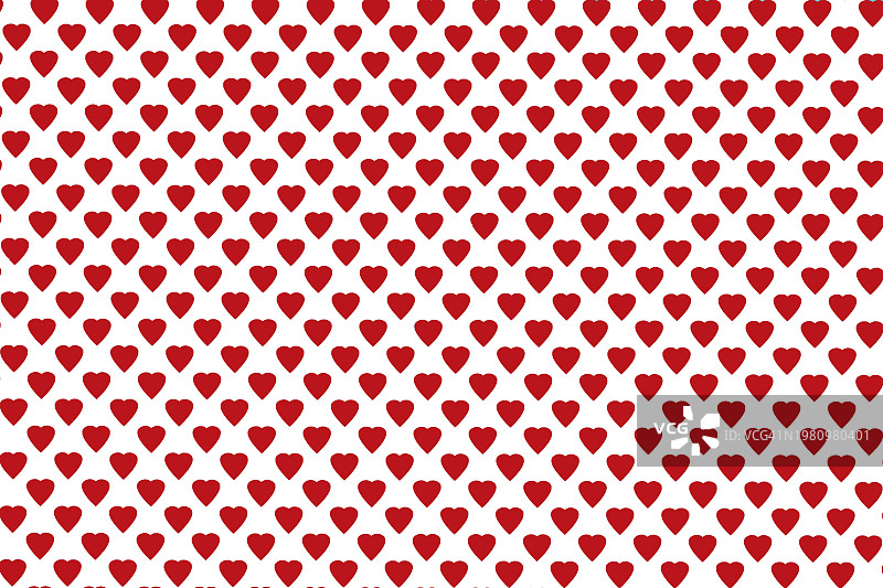 白色背景上的小红心纹理图片素材