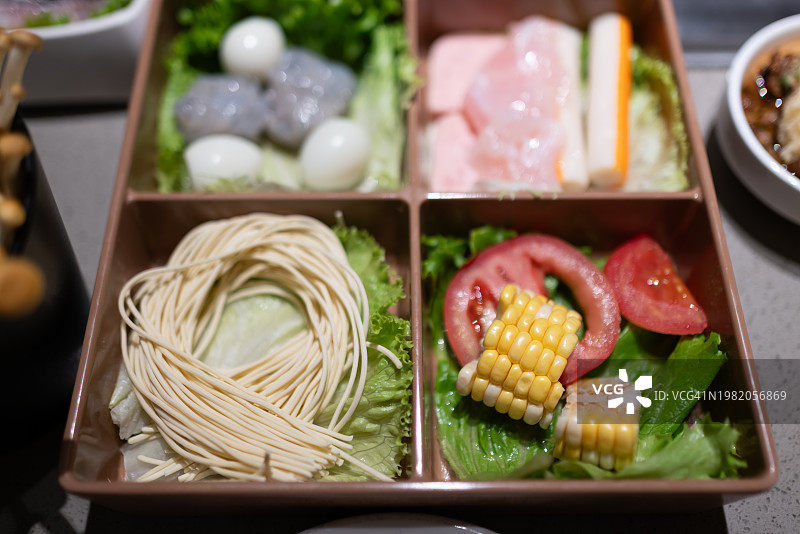 火锅蔬菜拼盘图片素材