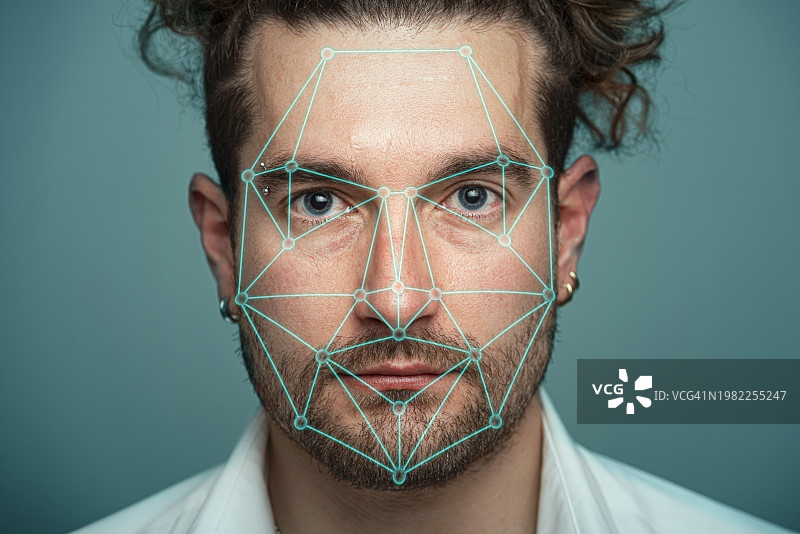 人脸识别技术图片素材