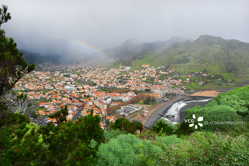 马德拉岛马希科镇风光图片素材