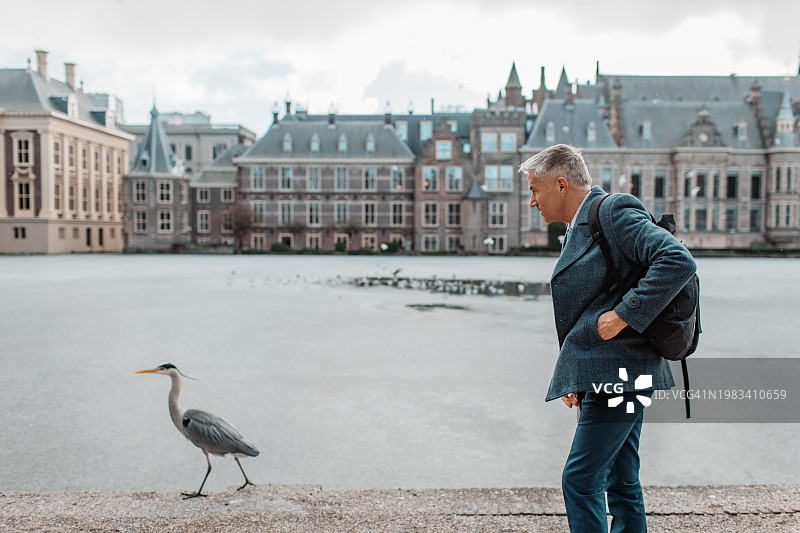 议会大厦里的荷兰政治家图片素材