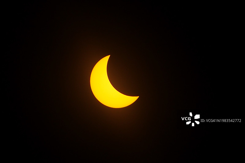 日偏食阶段图片素材