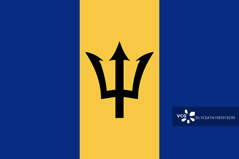 巴巴多斯国旗图片素材