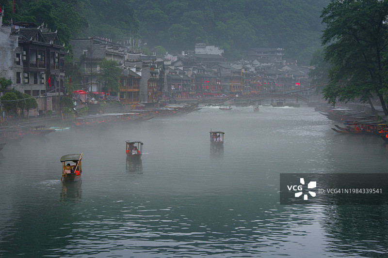 中国湖南省凤凰古镇图片素材