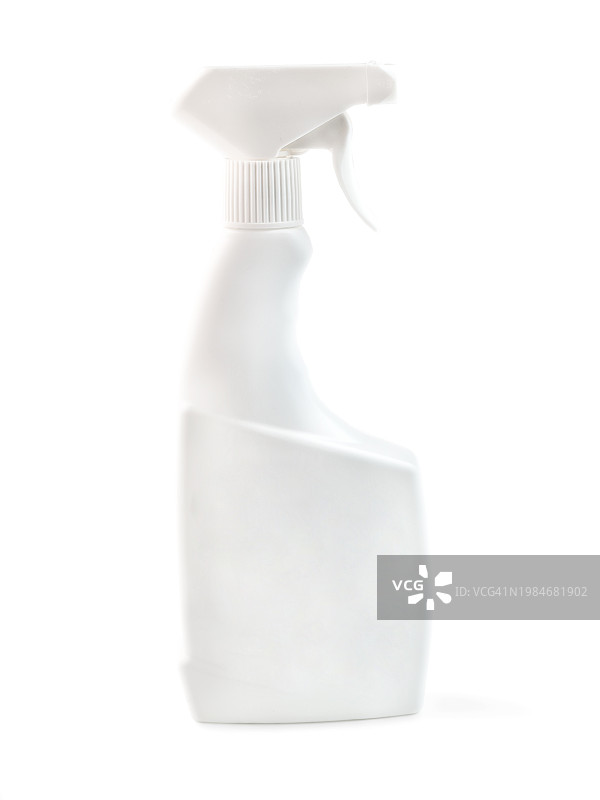 白色背景下的家用清洁剂分配器图片素材