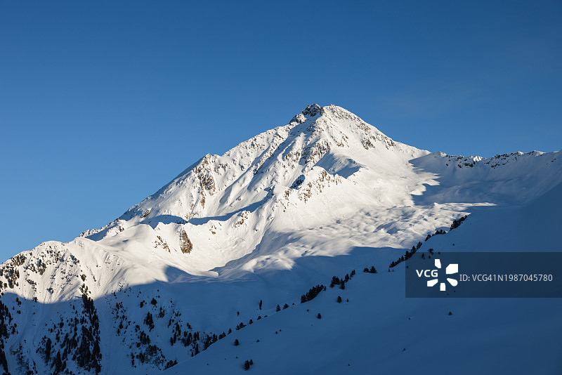 奥地利蒂罗尔齐勒河谷冬季图片素材