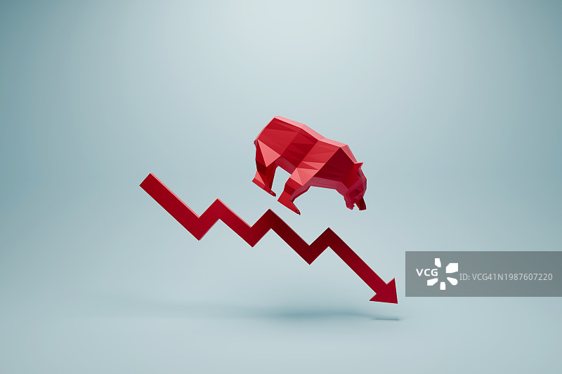 熊市和下跌图表图片素材