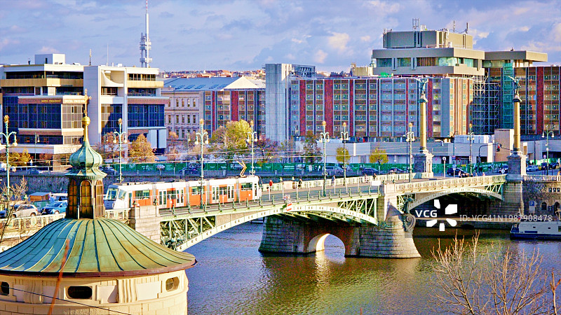 布拉格金融区图片素材