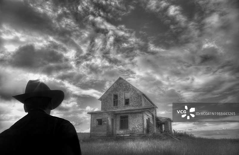 废弃的农舍图片素材