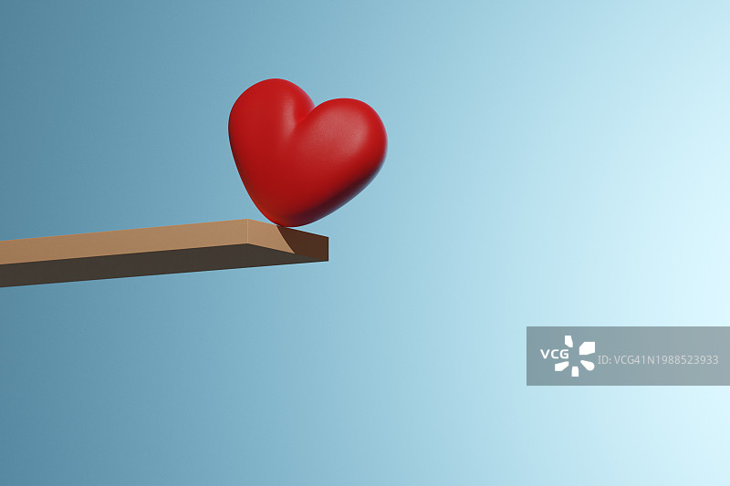 即将坠落的红心图片素材