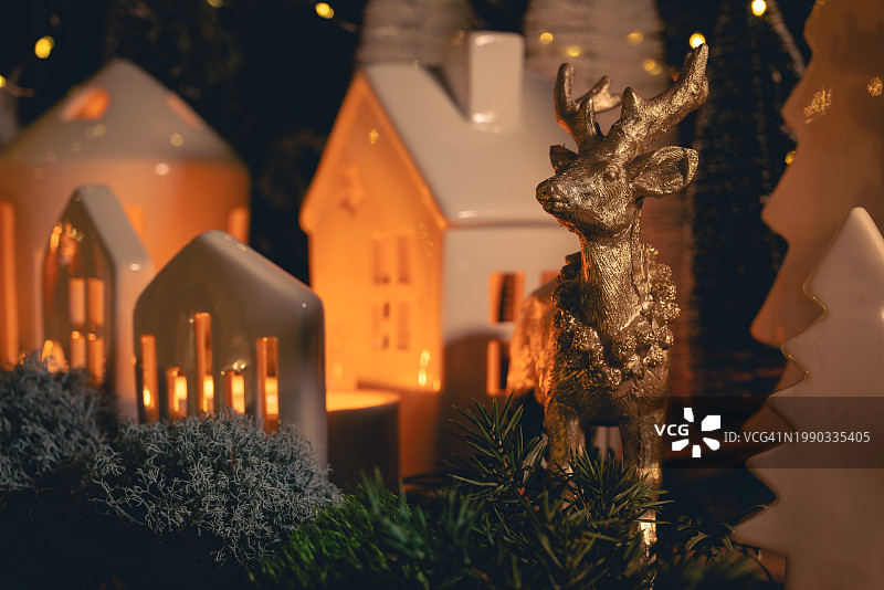 圣诞树特写图片素材