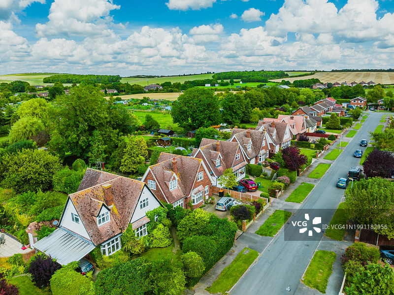 英国邓斯特布尔附近的住宅开发项目图片素材