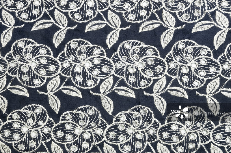 精美刺绣白色蕾丝背景图案图片素材