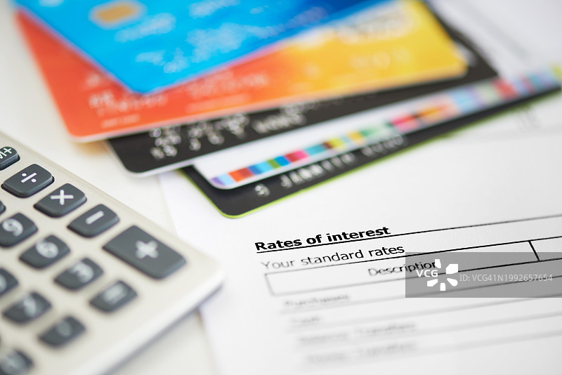 信用卡利率图片素材