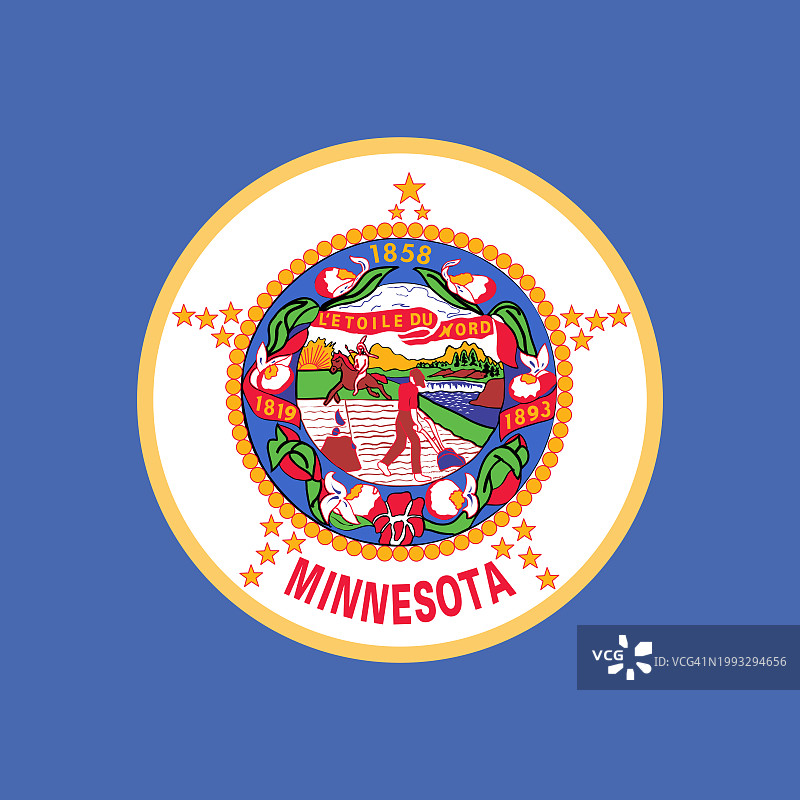 明尼苏达州州旗图片素材