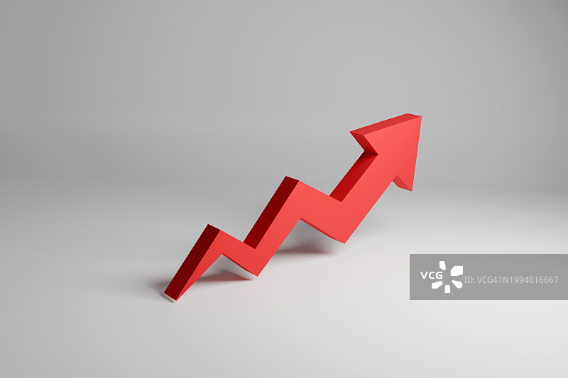 上升趋势线箭头图片素材