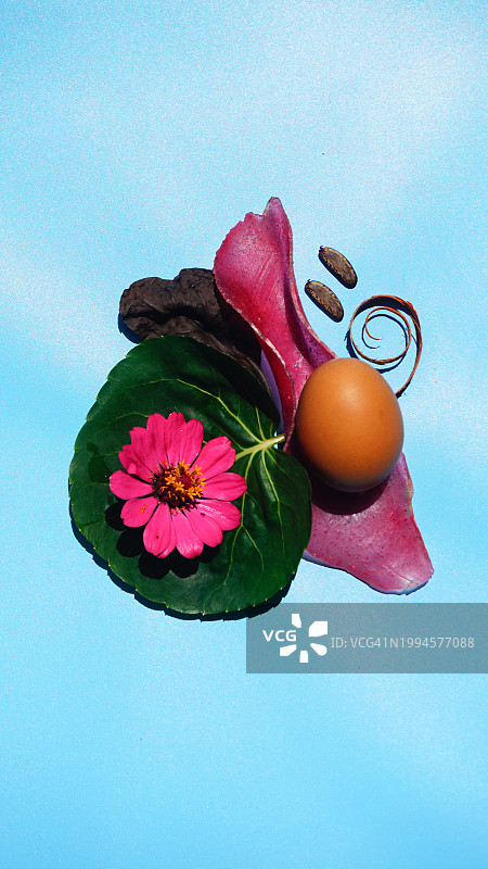 竖版花叶粉色甜点背景图片素材