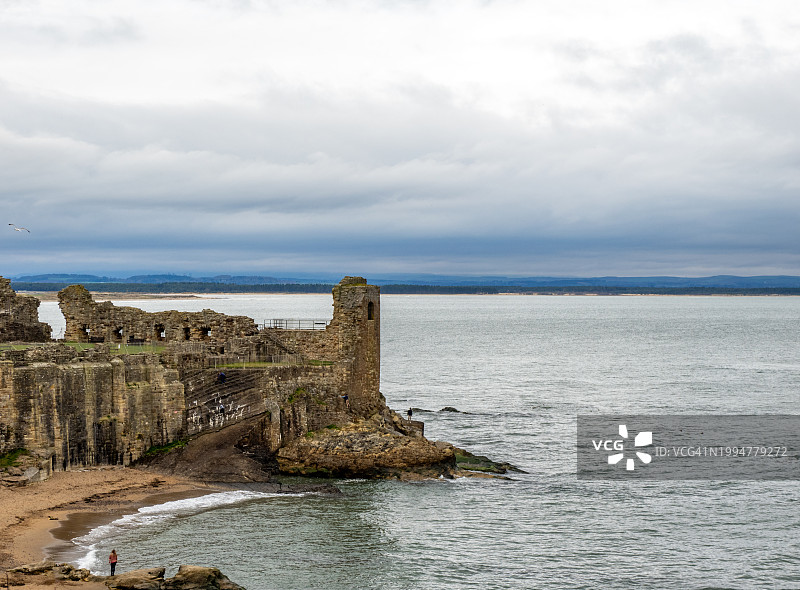 圣安德鲁斯城堡遗址 - 苏格兰图片素材