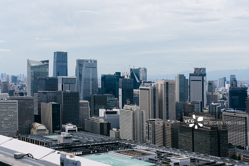 东京市中心高空景观图片素材