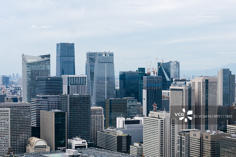 东京市中心高空景观图片素材