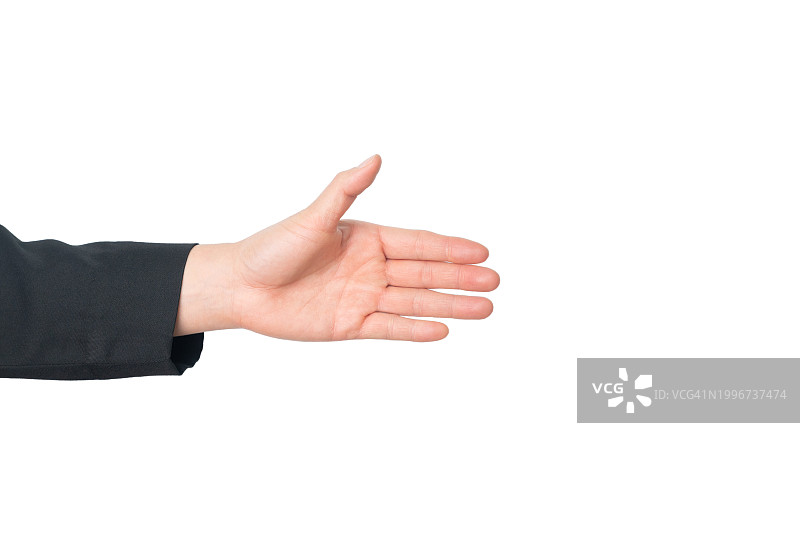 商务人士伸出握手姿势的手图片素材