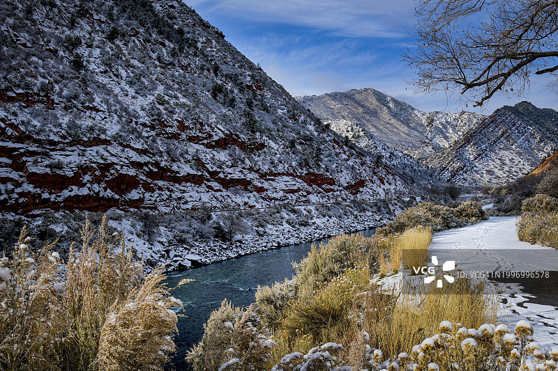 科罗拉多州的冬季图片素材