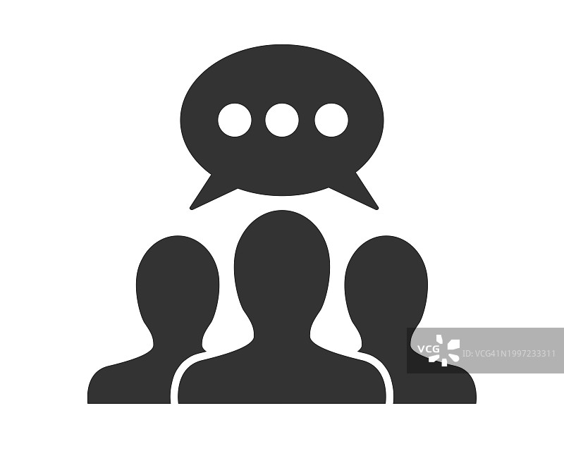 团队讨论图标图片素材