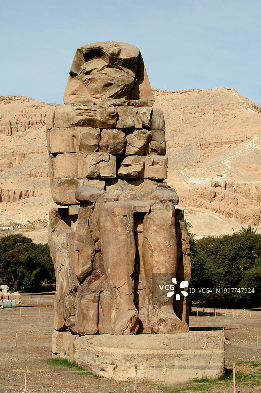 埃及门农巨像图片素材