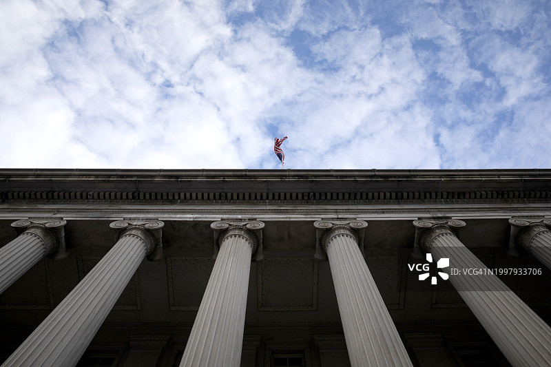 美国财政部大楼图片素材