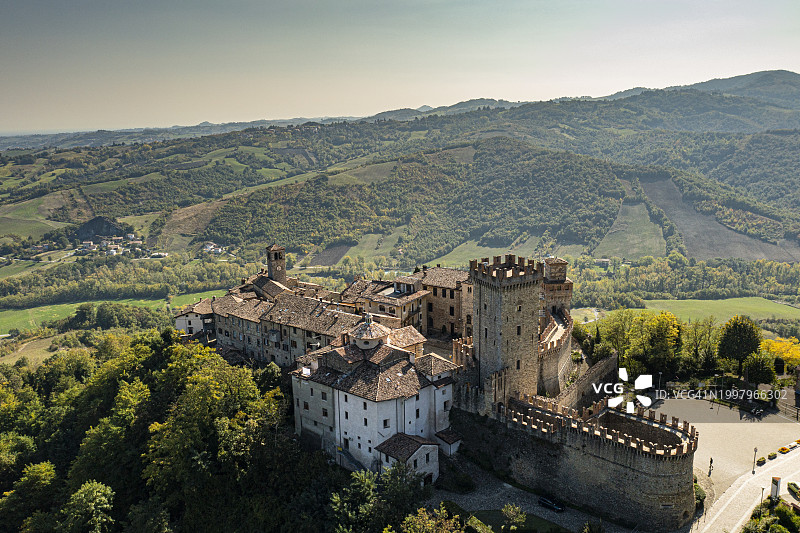 意大利艾米利亚-罗马涅维戈莱诺无人机航拍图片素材