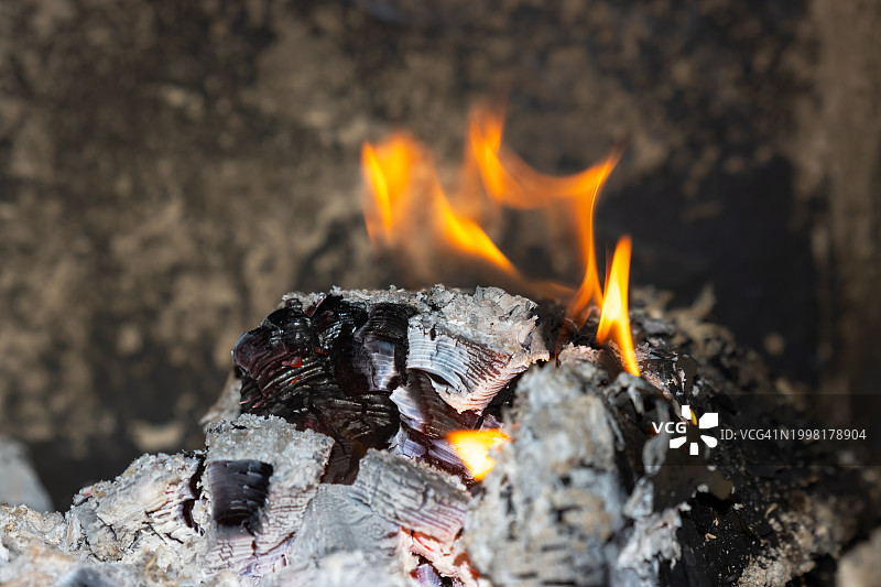 篝火特写图片素材