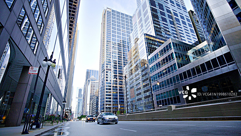 芝加哥金融区街景图片素材