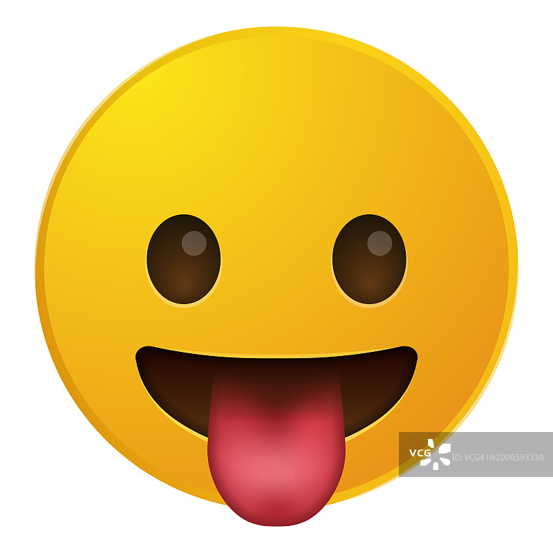 吐舌头的表情符号图片素材