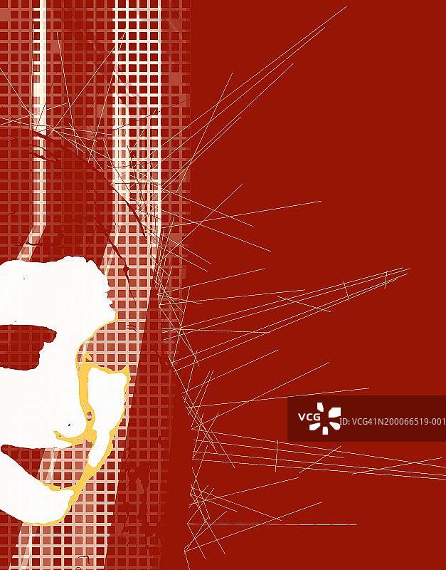 微笑女人抽象肖像图片素材