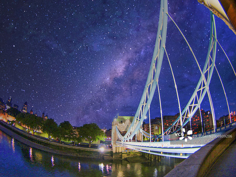 塔桥到伦敦塔图片素材