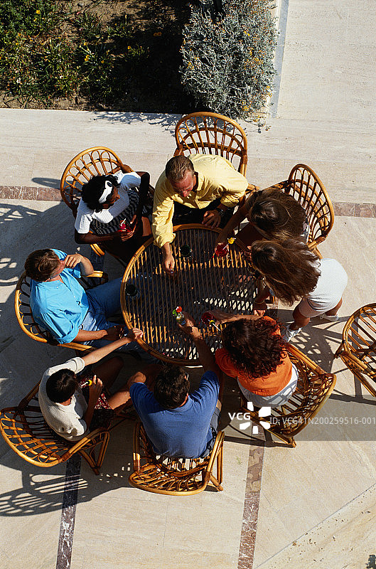 圆桌会议俯视图图片素材