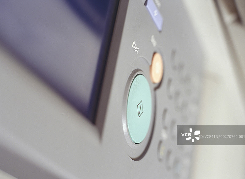 传真机，仰视图，特写图片素材