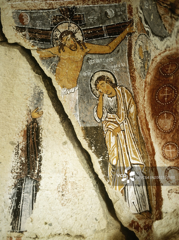 岩石教堂绘画图片素材