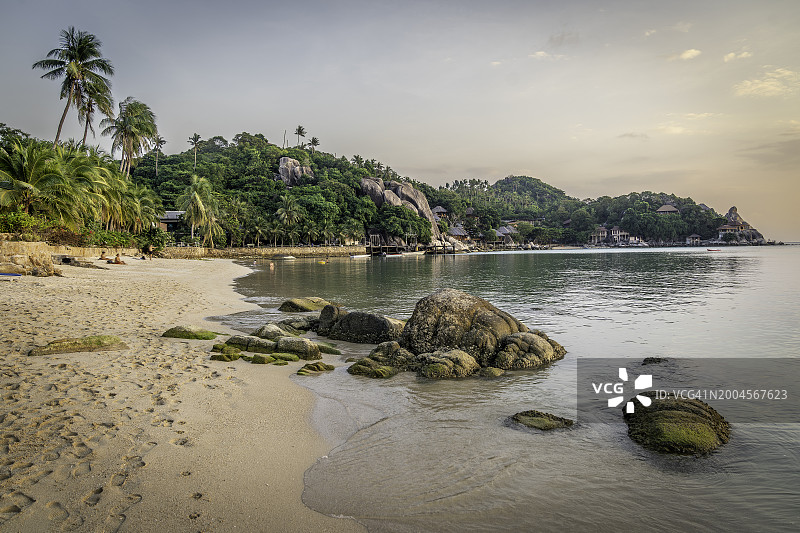 泰国涛岛的迷人海滩图片素材