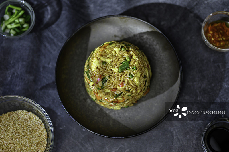 中国炒饭特写图片素材