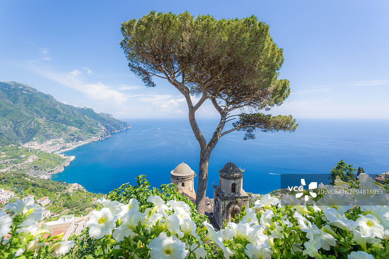 意大利坎帕尼亚阿马尔菲海岸拉韦洛图片素材